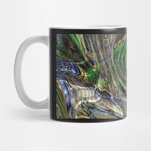 Go with the Flow in Blue and Green Mug